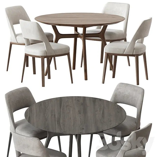 Tips table and chair Motu Artfabric 3D Model Tips table and chair Motu Artfabric 3D Model