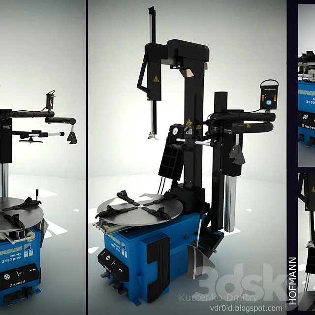 Tire changer HOFMANN 3D Model Tire changer HOFMANN 3D Model