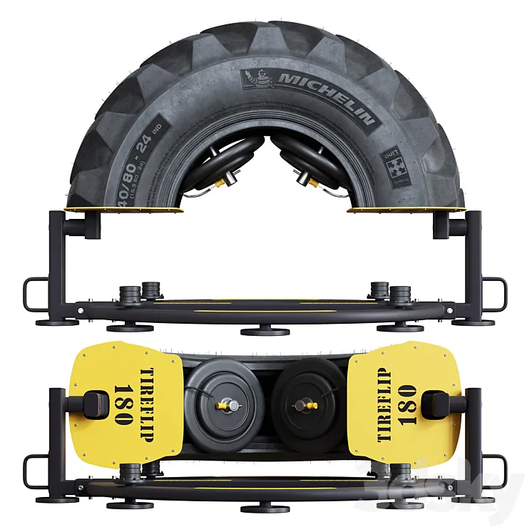 Tire – Simulator For Functional Training TireFlip 180 3D Model Free Download