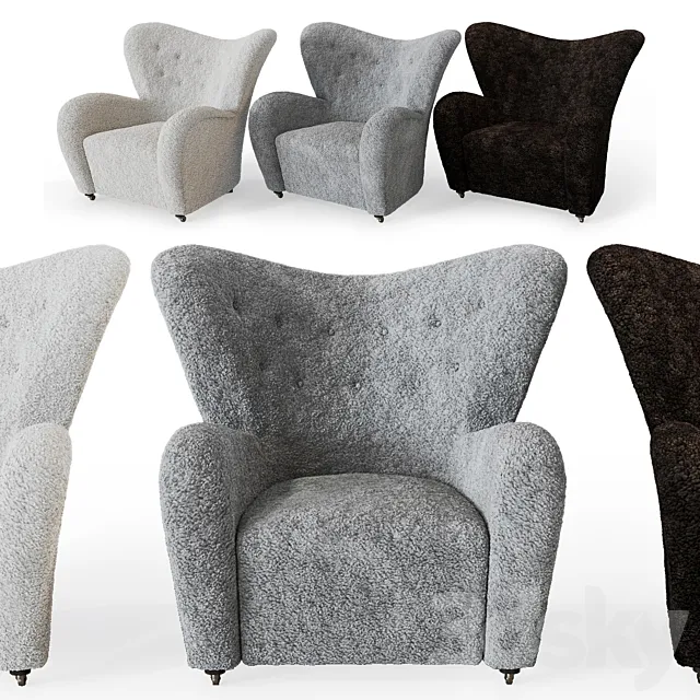 TIRED MAN easy chair 3D Model