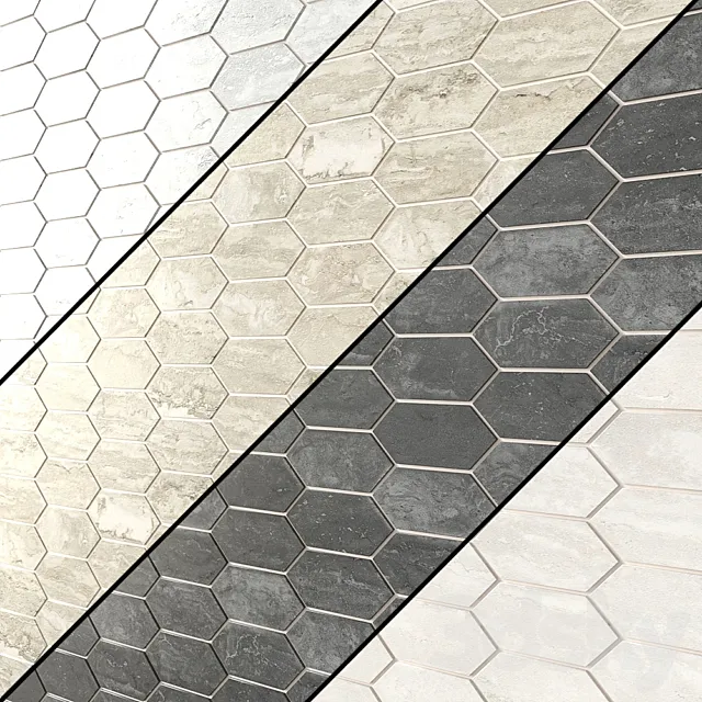 Tivoli Mosaic Natural 3D Model