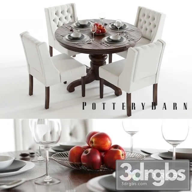 Tivoli Sorrel Table and Chair 3D Model Download