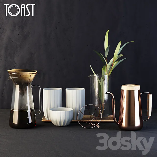 TOAST Coffee Dripper Set 3DModel