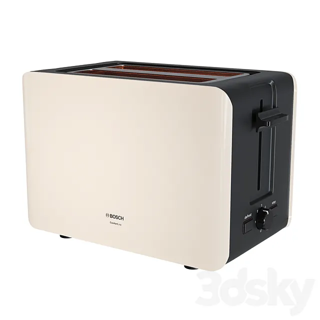 Toaster Bosch TAT6A117 3D Model Toaster Bosch TAT6A117 3D Model