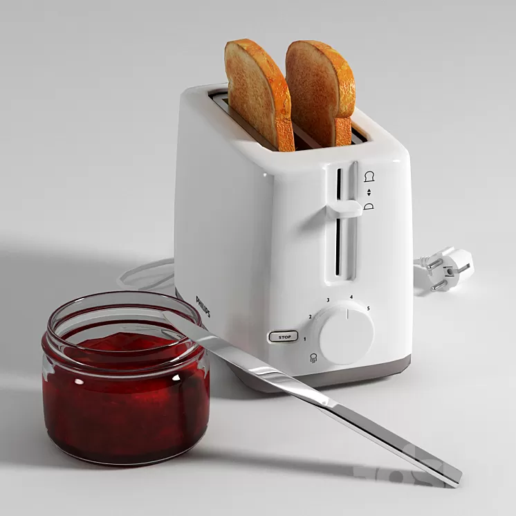Toaster Philips_HD2595 3D Model