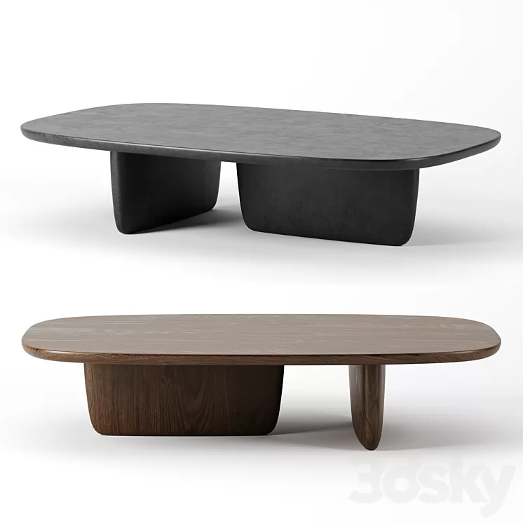 Tobi ishi coffee table by B&B italia 3D Model Tobi ishi coffee table by B&B italia 3D Model