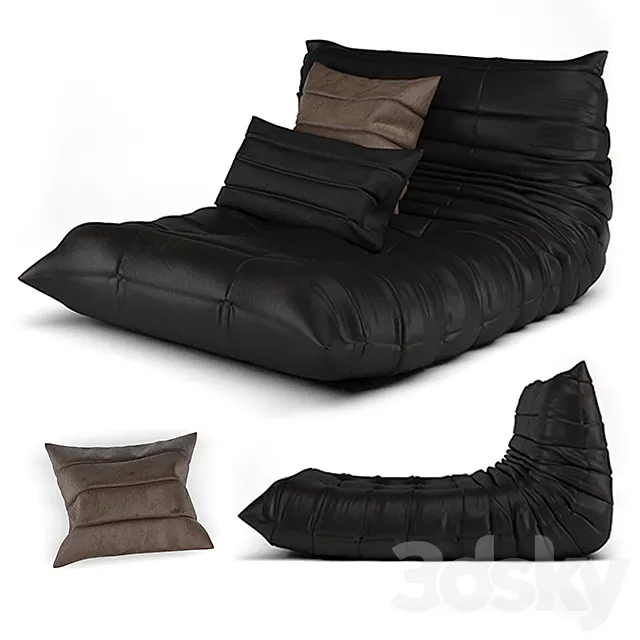 Togo Lounge ArmChair 3D Model