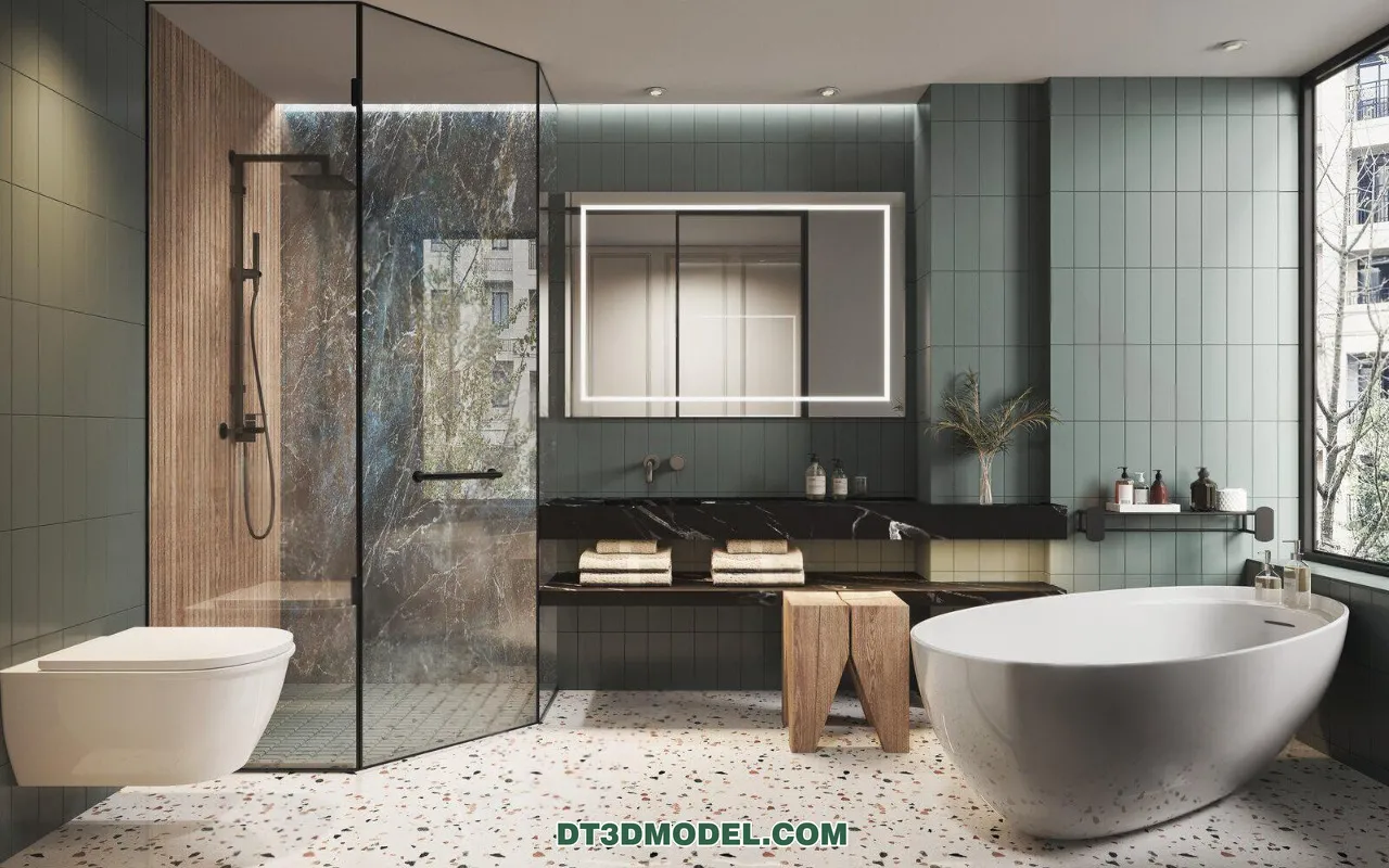 TOILET – 3D Model For Interior Design – 11415