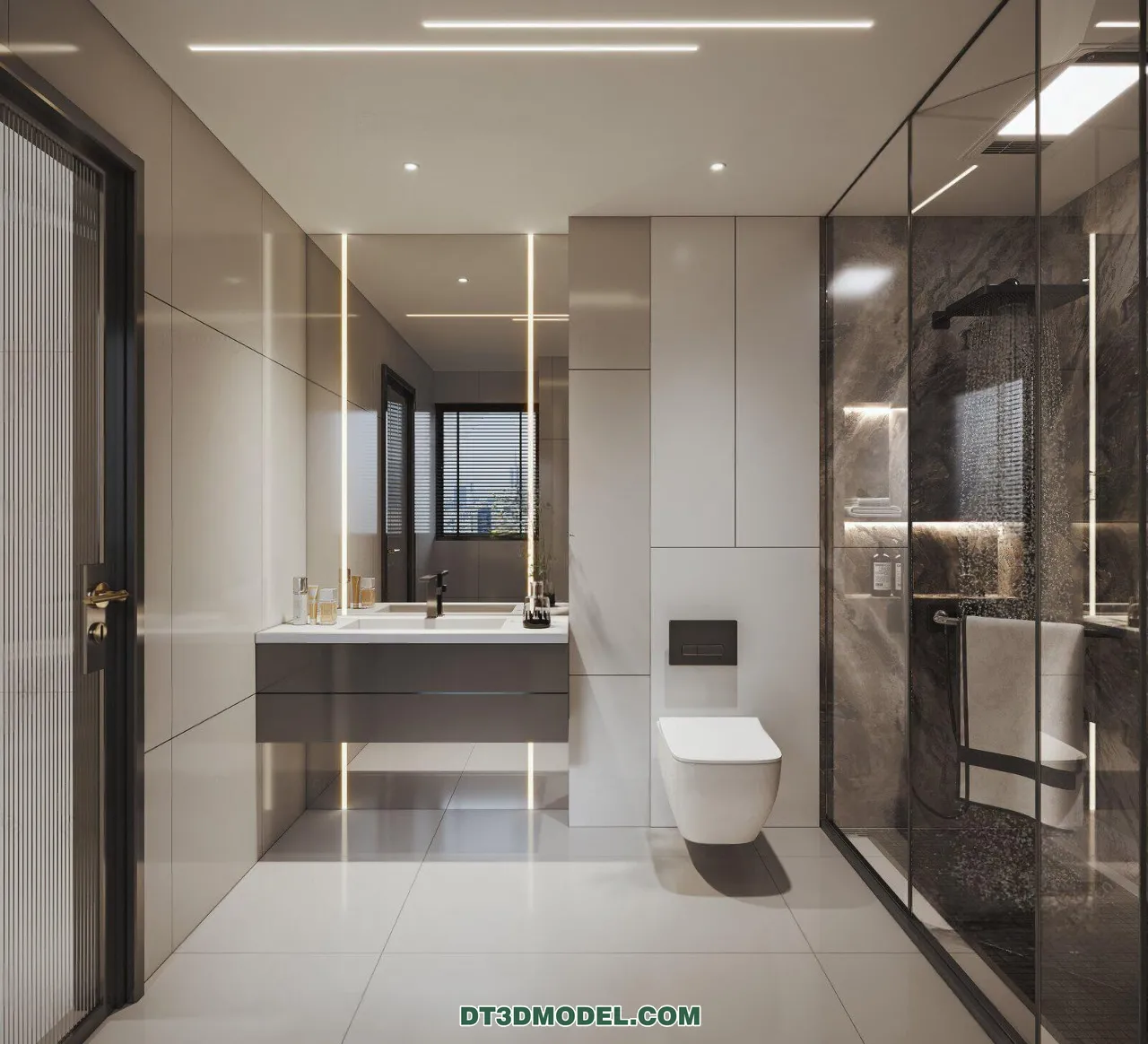 TOILET – 3D Model For Interior Design – 11419