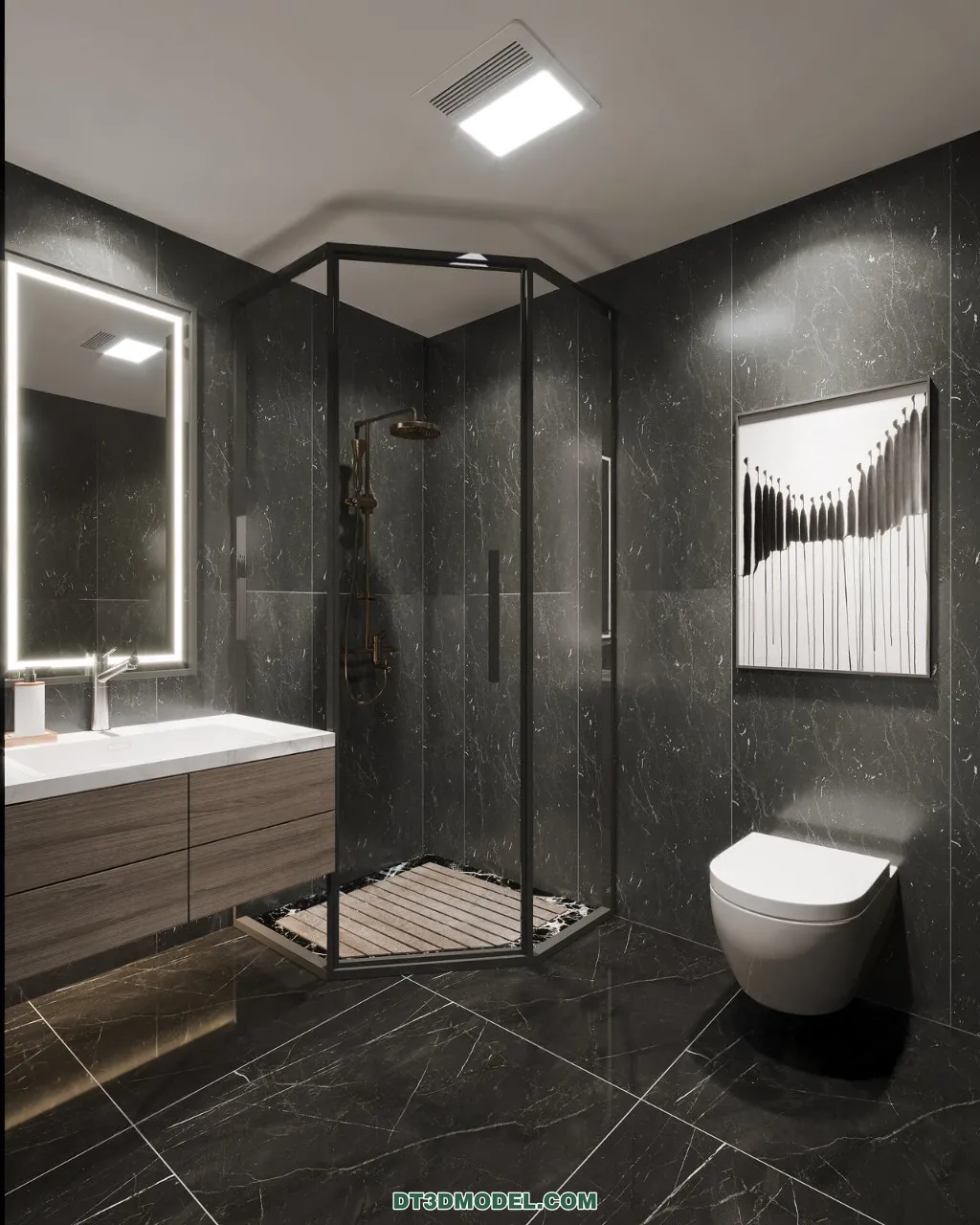 TOILET – 3D Model For Interior Design – 11421