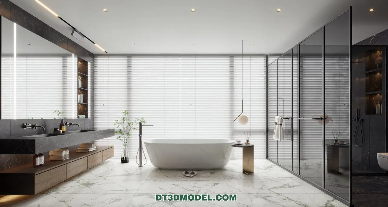 TOILET – 3D Model For Interior Design – 11427