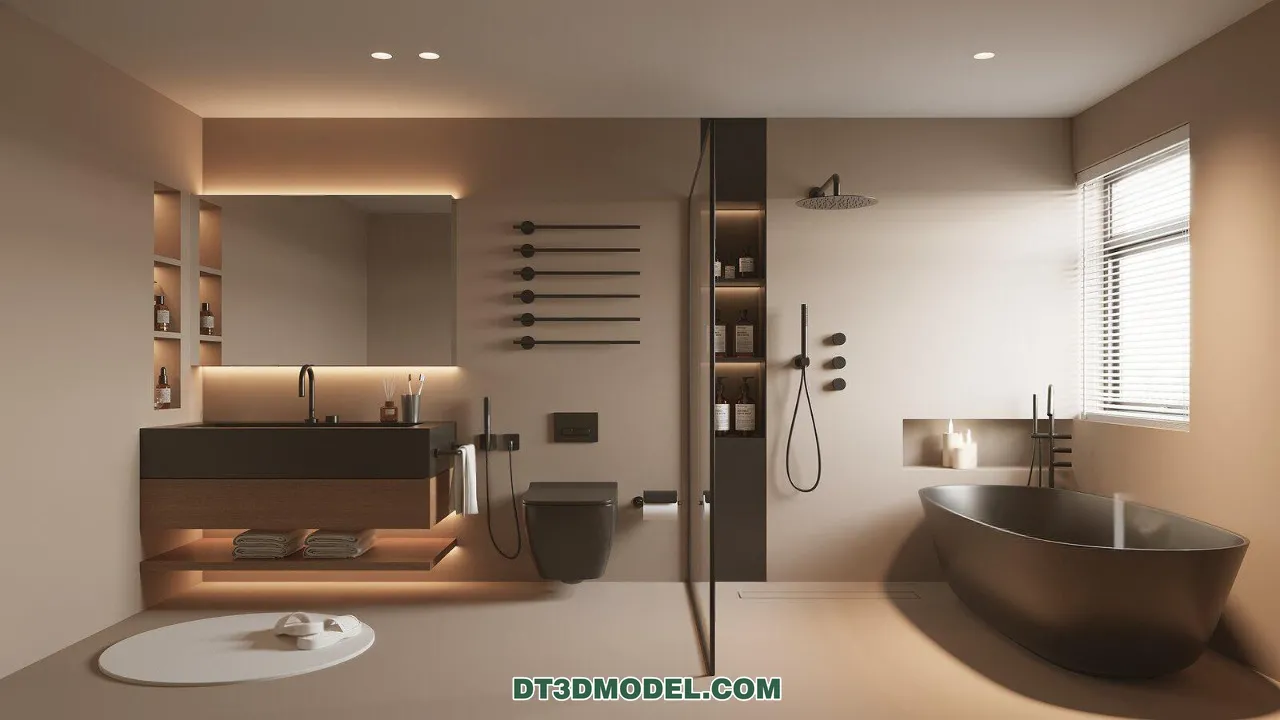 TOILET – 3D Model For Interior Design – 11433