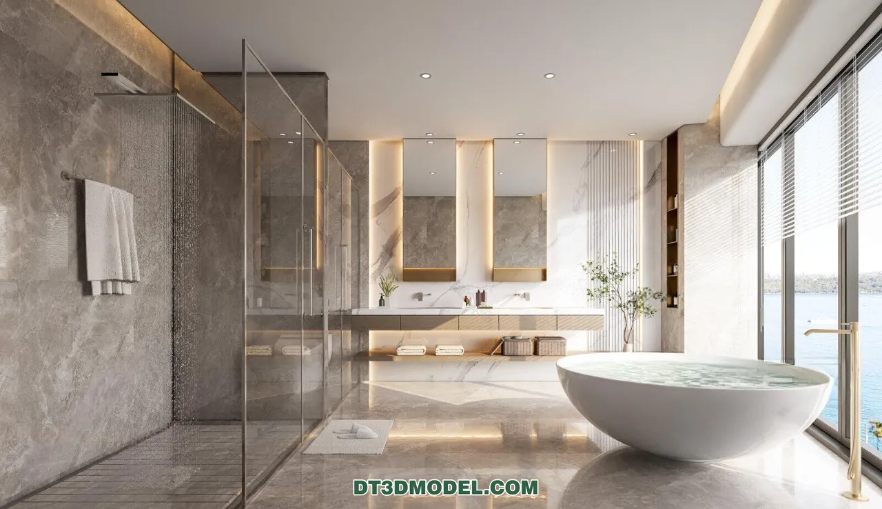 TOILET – 3D Model For Interior Design – 11435