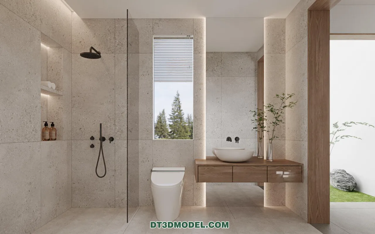 TOILET – 3D Model For Interior Design – 11439