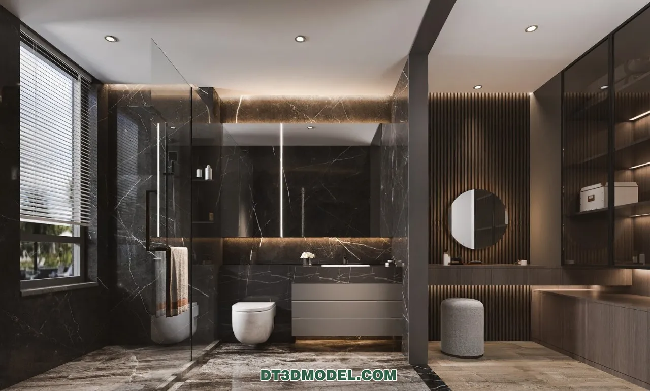 TOILET – 3D Model For Interior Design – 11444