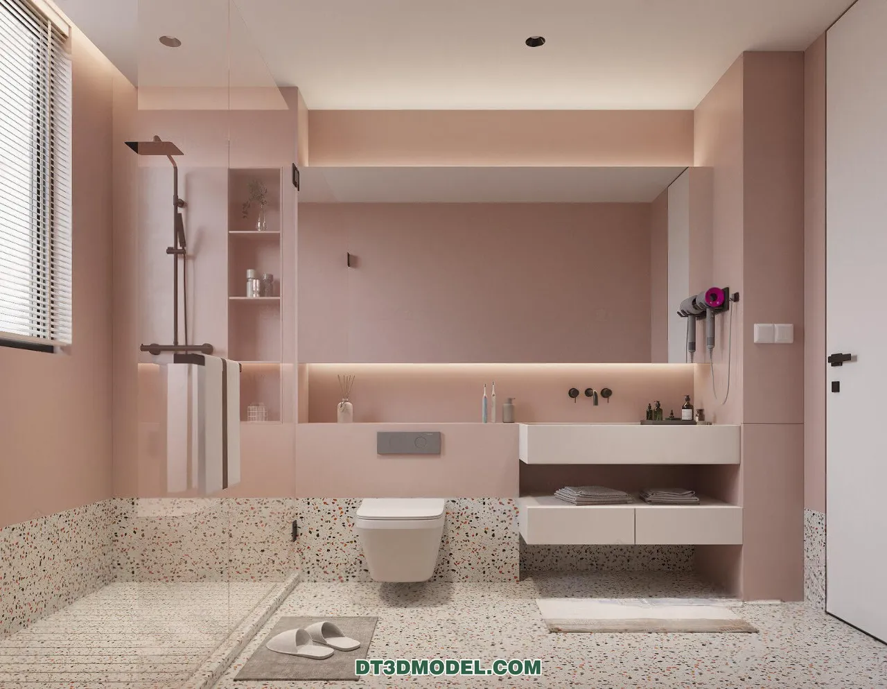 TOILET – 3D Model For Interior Design – 11445