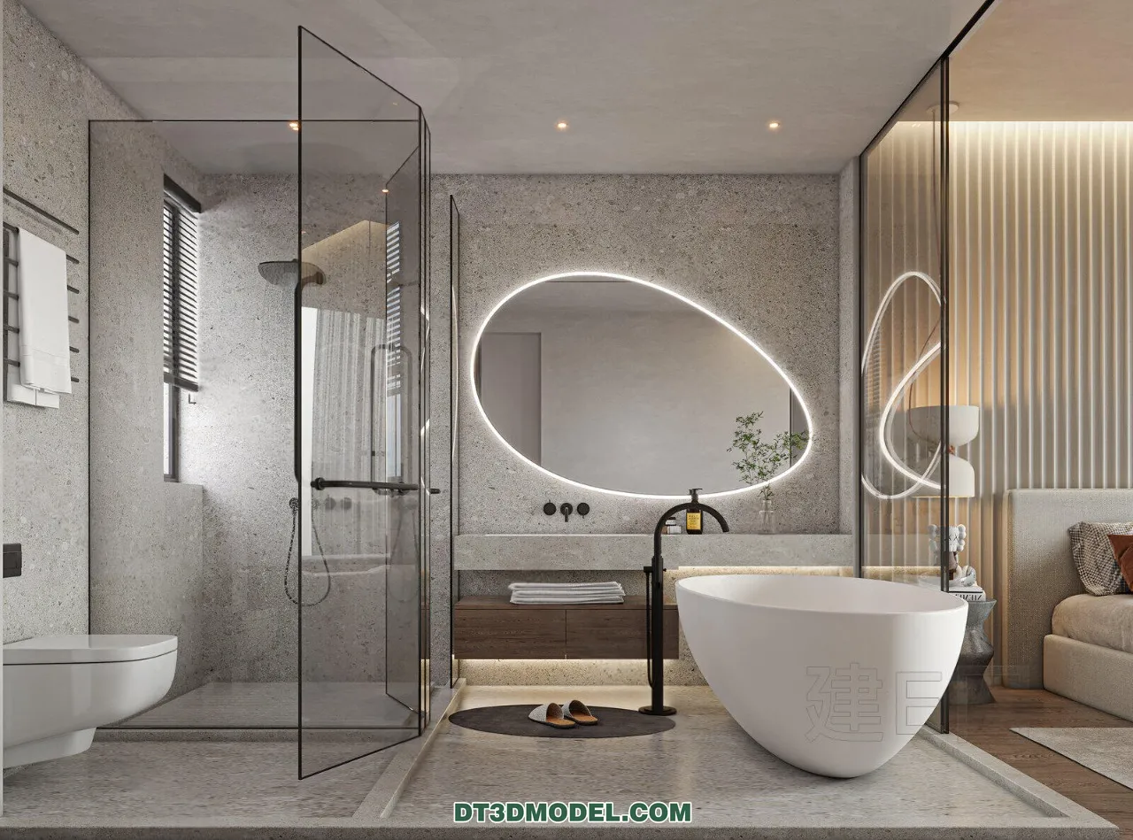 TOILET – 3D Model For Interior Design – 11449