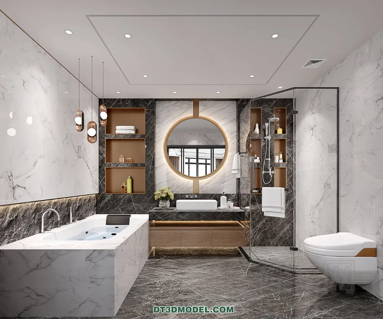 TOILET – 3D Model For Interior Design – 11458