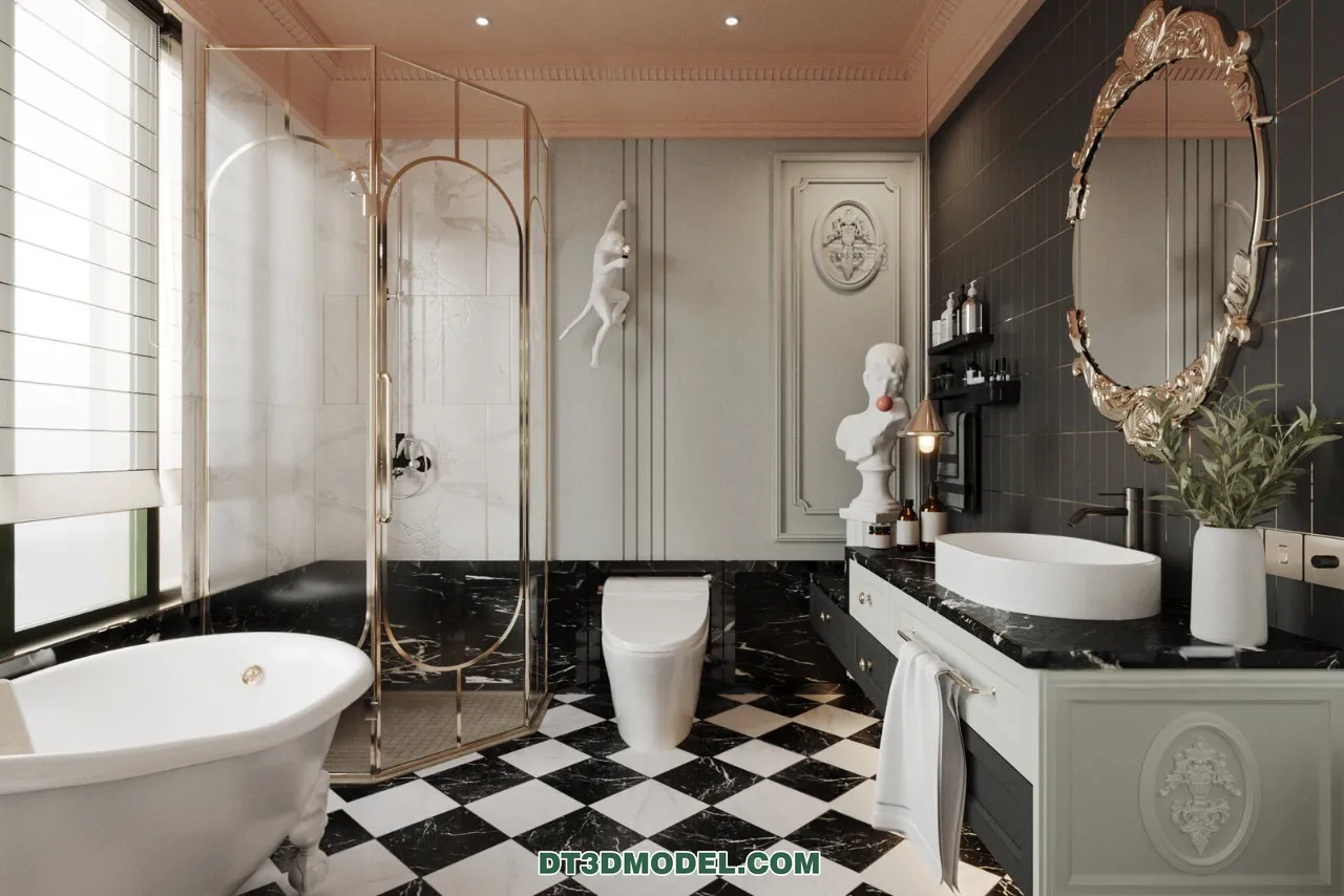 TOILET – 3D Model For Interior Design – 11463