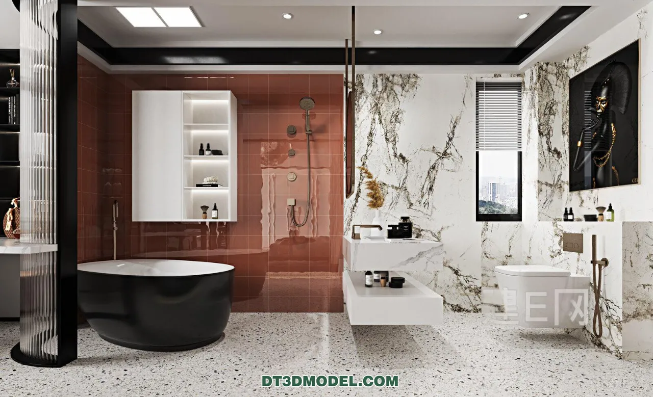 TOILET – 3D Model For Interior Design – 11464