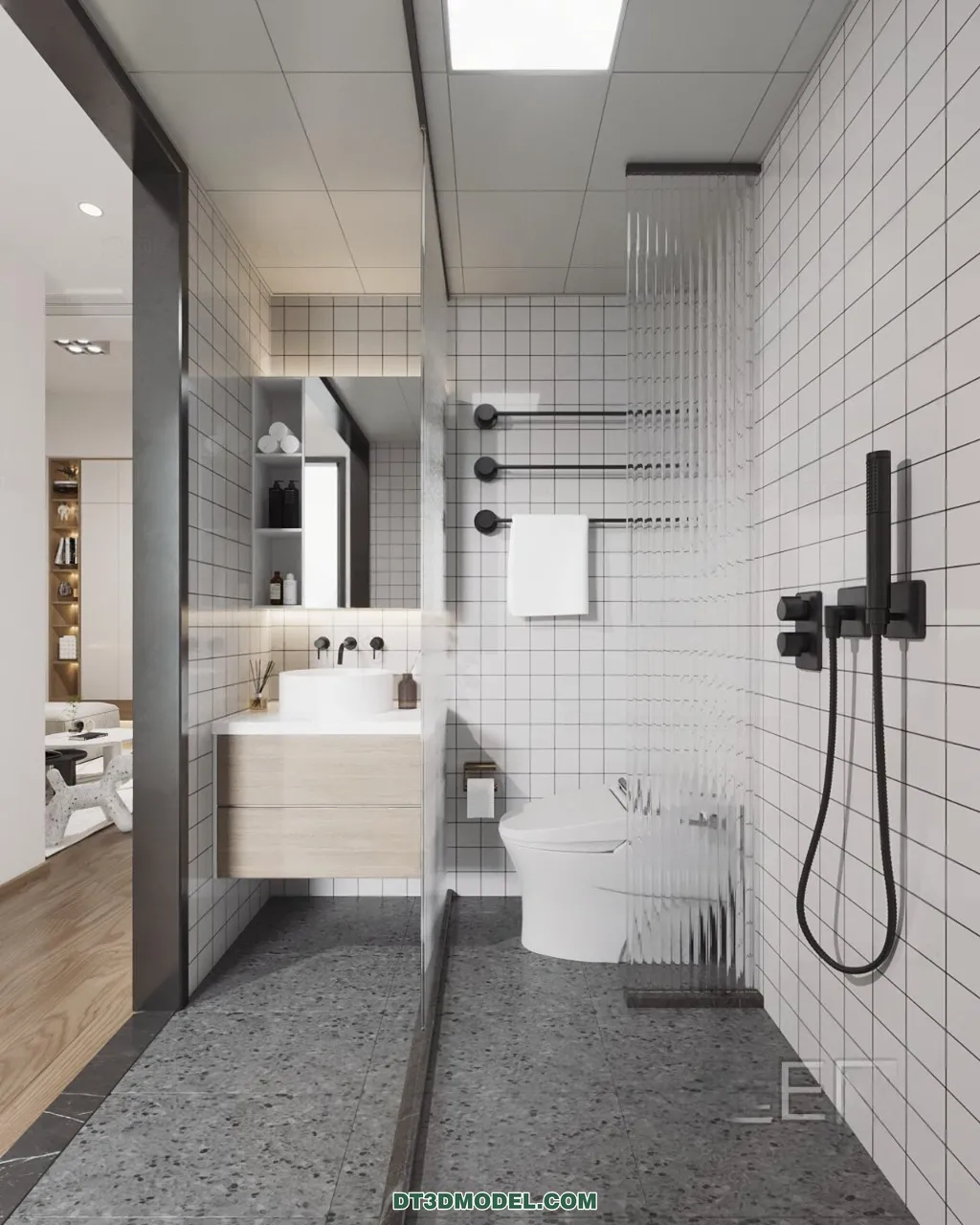 TOILET – 3D Model For Interior Design – 11466