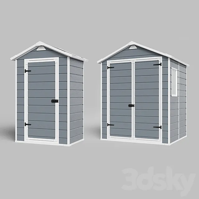 Toilet barn garden 3D Model