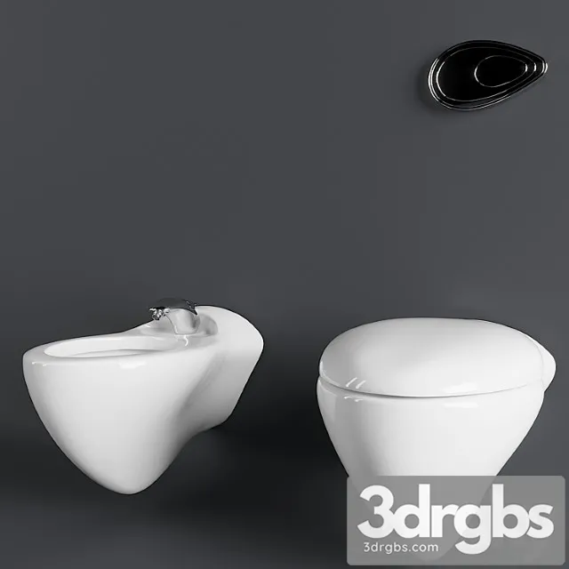 Toilet Bidet Noken By Zaha Hadid 3D Model Download
