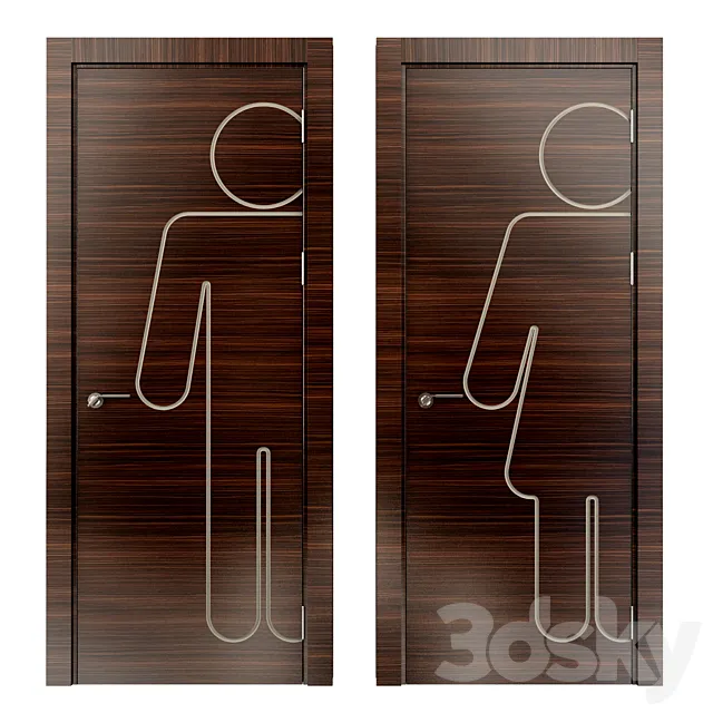 toilet door 3D Model