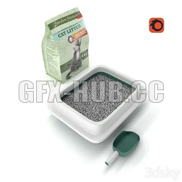 Toilet for cats 3D Model Toilet for cats 3D Model