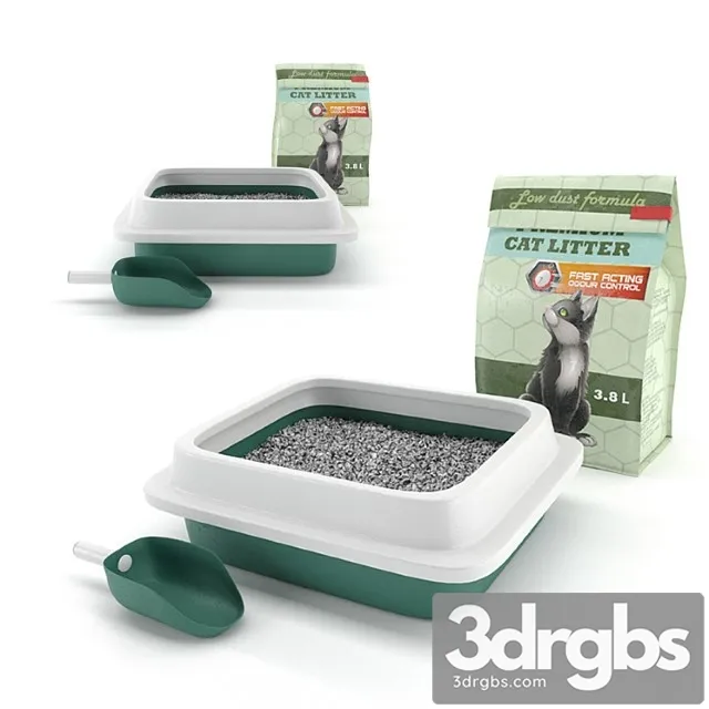 Toilet for cats 3D Model Download