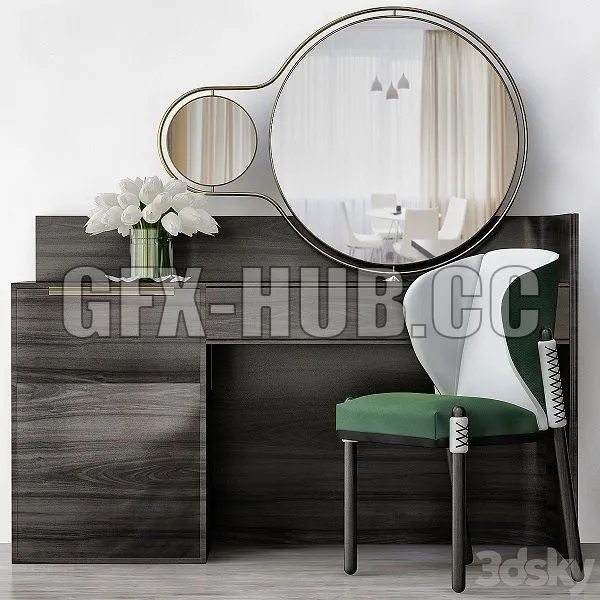 Toilet Table Furniture Consoles 3D Model Toilet Table Furniture Consoles 3D Model