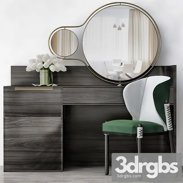 Toilet table furniture – consoles – outfit laurameroni (low poly) 2 3D Model Download