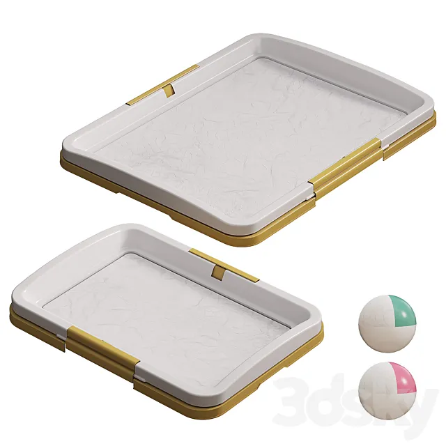 Toilet tray for dogs Zoo One 3D Model