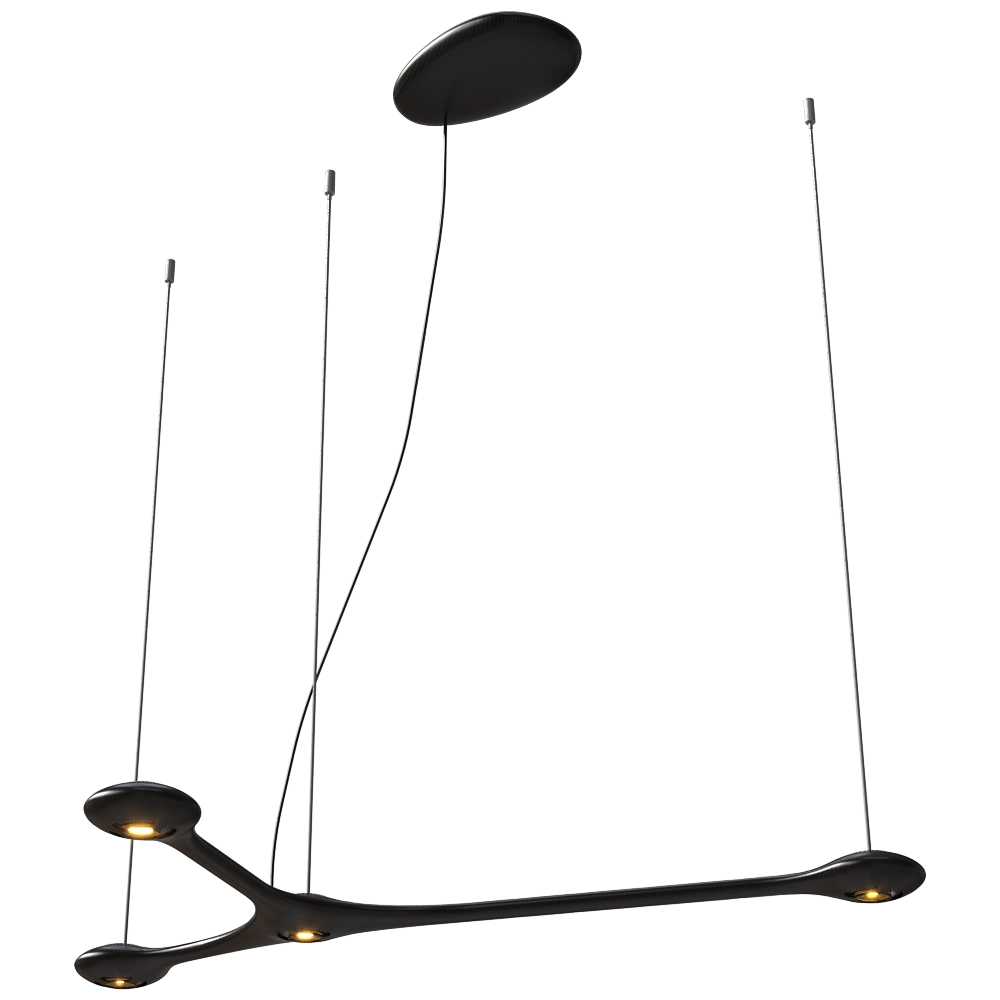 Tokio. – Pendant lamp Carbon standart  sizes 3D Model