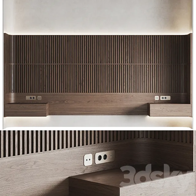Tokipan headboard 3D Model Tokipan headboard 3D Model