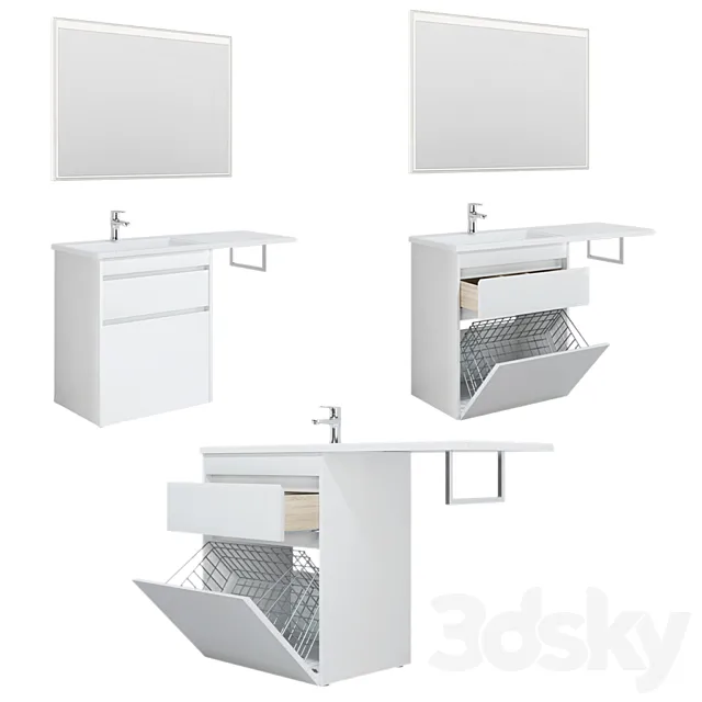 Tokyo floor furniture set with bk 110_120_130 L _ R 3D Model Tokyo floor furniture set with bk 110_120_130 L _ R 3D Model