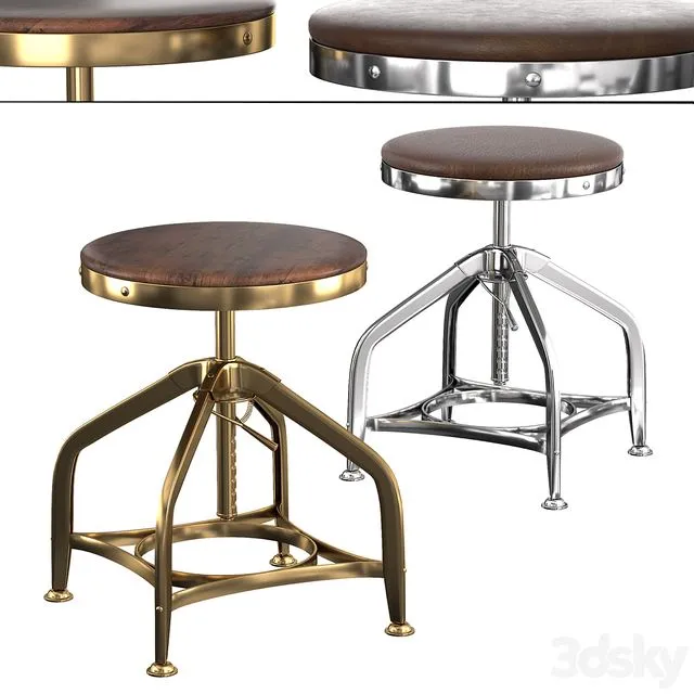 TOLEDO dining stool 3D Model TOLEDO dining stool 3D Model