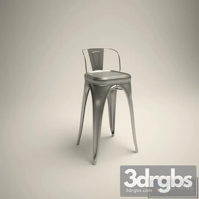 Tolix Steel Bar Stool 3D Model Download Tolix Steel Bar Stool 3D Model Download