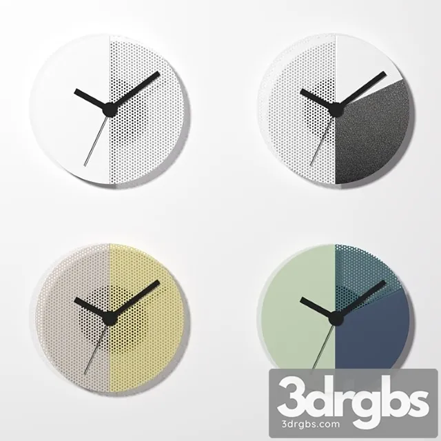 Tolix wall clock 3D Model Download