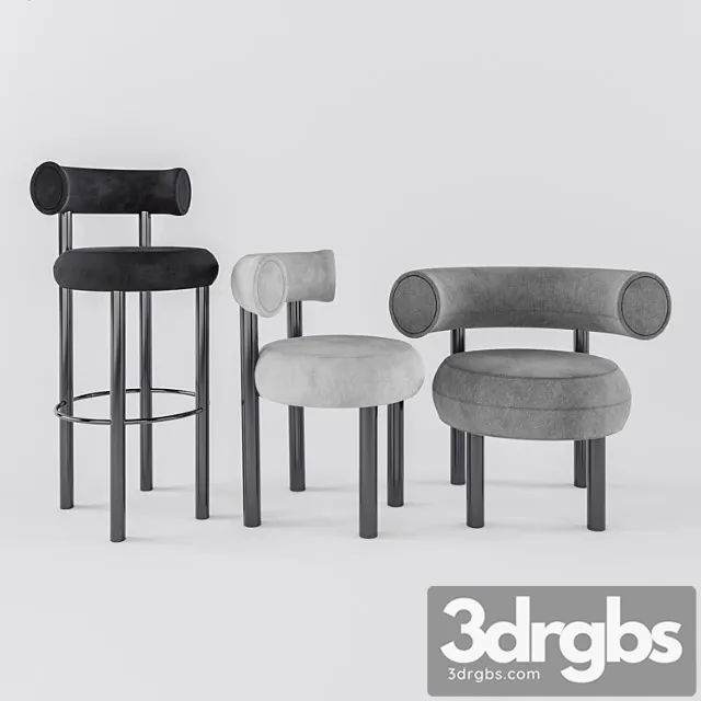 Tom dixon fat chairs 2 3D Model Download Tom dixon fat chairs 2 3D Model Download