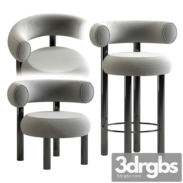 Tom Dixon Fat Lounge Stool Bar Chair 3D Model Download Tom Dixon Fat Lounge Stool Bar Chair 3D Model Download