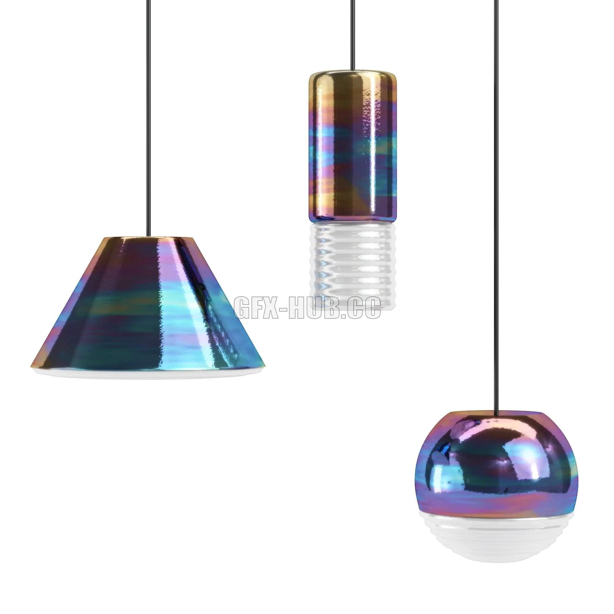 Tom Dixon – Flask Pendant Oil 3D Model Tom Dixon – Flask Pendant Oil 3D Model