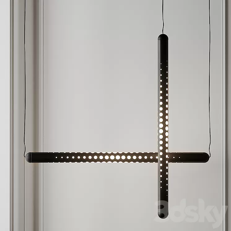 Tom Dixon Tube TD TP01BLKEU Black 3D Model Tom Dixon Tube TD TP01BLKEU Black 3D Model