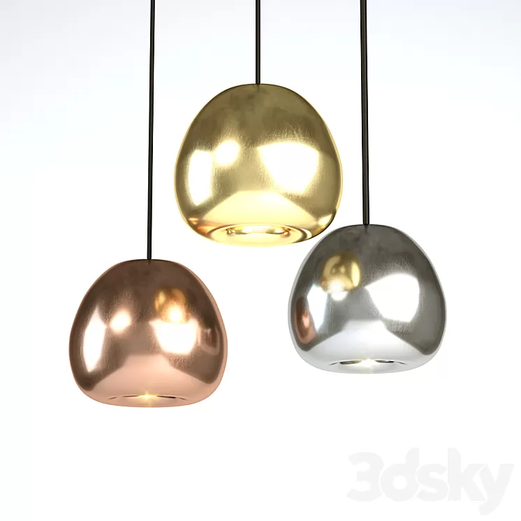 Tom Dixon Void Mini Copper Pendant 3D Model Tom Dixon Void Mini Copper Pendant 3D Model
