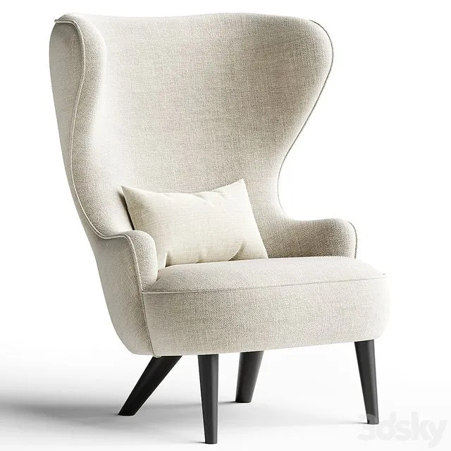 TOM DIXON WINGBACK MICRO CHAIR 3D Model