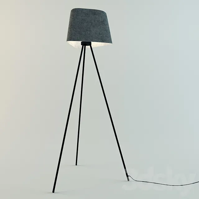 Tom Dixon_Felt Shade Tripod Stand 3D Model Tom Dixon_Felt Shade Tripod Stand 3D Model