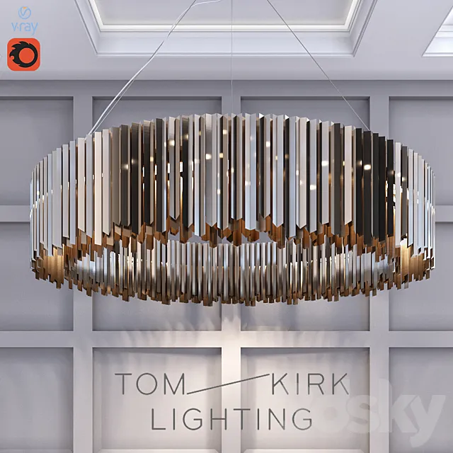 Tom Kirk Llighting Facet Chandelier 3DModel