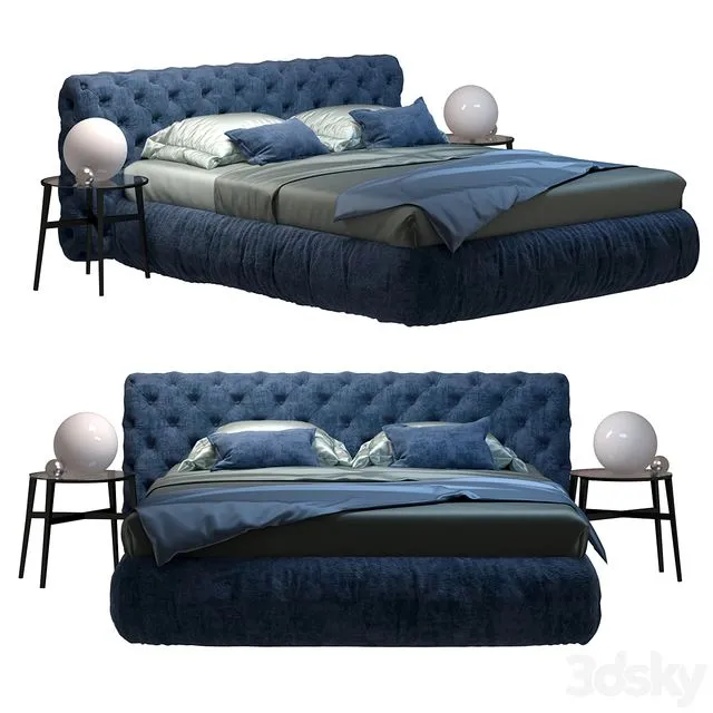 Tomasella Chantal Basso bed 3D Model