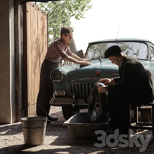 Tomorrow is a day off. 1961 3DModel