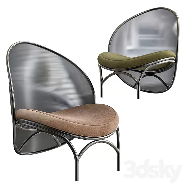 TON Lounge Chair Chips 3D Model TON Lounge Chair Chips 3D Model